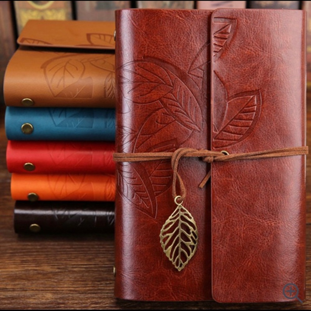 Leaves Leather Notebook
